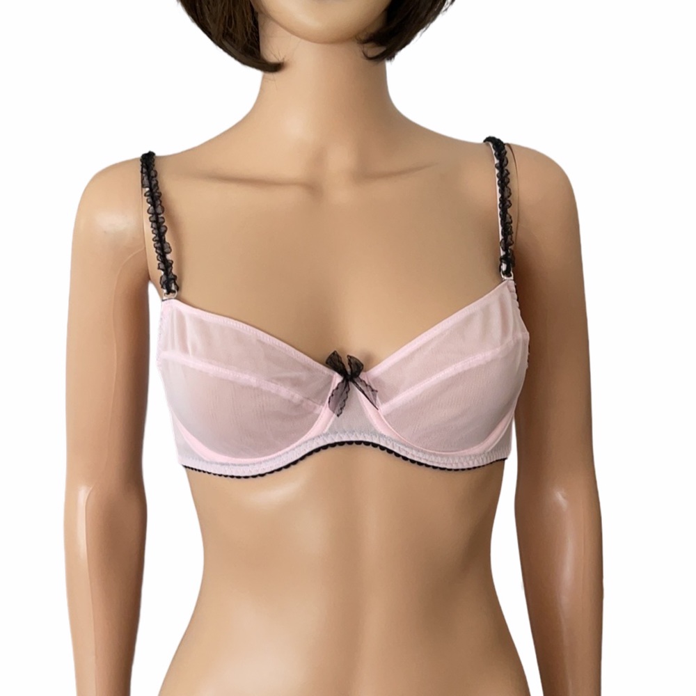 NWOT Victoria Secret pink mesh bra size 36B Y2K